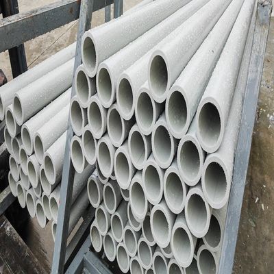 أنبوب FRP Pultrusion Round 76x8mm الطول 2400mm السطح مع تغليف السجادة الخيطة