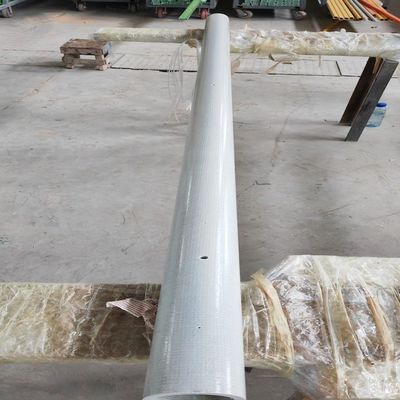أنابيب مستديرة من FRP Pultrusion 76x8mmx2400mm مع غطاء السجادة الخزيلة كرسو السياج